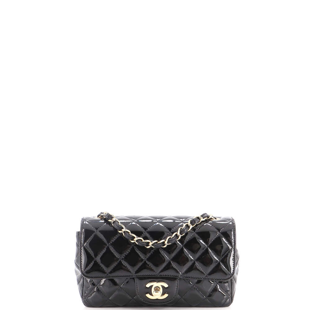 Chanel Mini Classic Single Flap Bag Quilted Patent